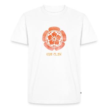 Clan japonais Oda Sigil - Oda Nobunaga - T-shirt Premium bio Homme - blanc - Devant - Nico (187cm)