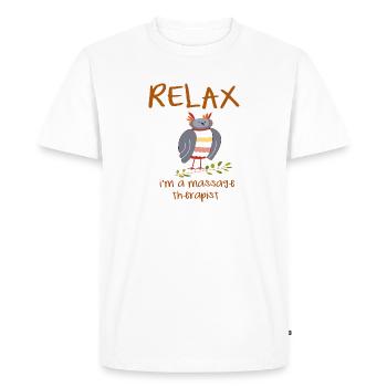 Physiotherapeut - Männer Premium Bio T-Shirt - Weiß - Vorne - Nico (187cm)