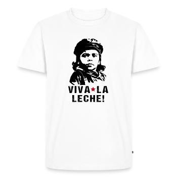 Bébé Viva La Leche - T-shirt Premium bio Homme - blanc - Devant - Nico (187cm)