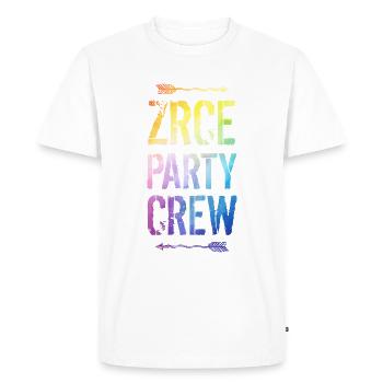 Dire de l’équipe de fête Zrce - T-shirt Premium bio Homme - blanc - Devant - Nico (187cm)