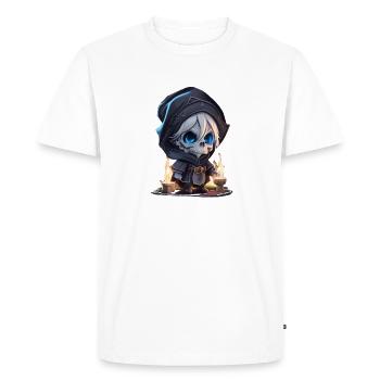 Squelette de sorcier - T-shirt Premium bio Homme - blanc - Devant - Nico (187cm)