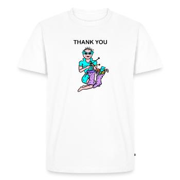Money - Men's Premium Organic T-Shirt - white - Front - Nico (187cm)