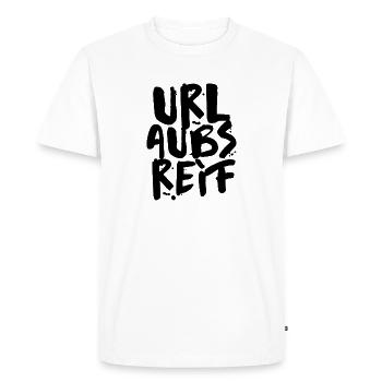 Prêt pour des vacances - T-shirt Premium bio Homme - blanc - Devant - Nico (187cm)