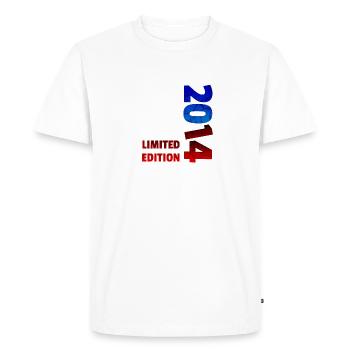 10. Birthday Gift Shirt 2014 Limited Edition - Men's Premium Organic T-Shirt - white - Front - Nico (187cm)