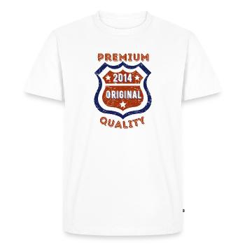 Premium Quality 2014 - Men's Premium Organic T-Shirt - white - Front - Nico (187cm)