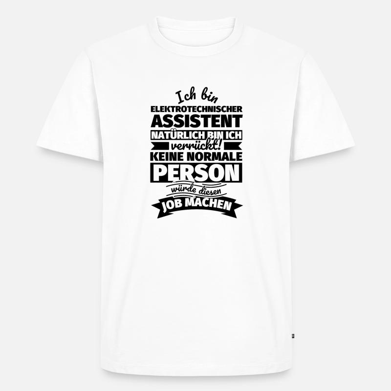 Elektrotechnischer Assistent Geschenke - Männer Premium Bio T-Shirt - Weiß