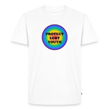 Protect LGBT Youth - Men's Premium Organic T-Shirt - white - Front - Nico (187cm)