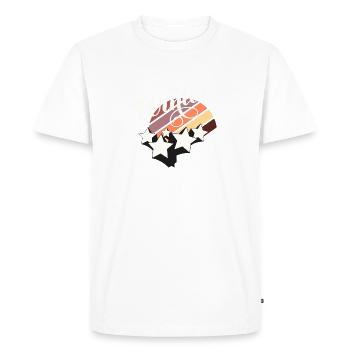 Hello Winter! Hello winter, it's grooved. - Men's Premium Organic T-Shirt - white - Front - Nico (187cm)