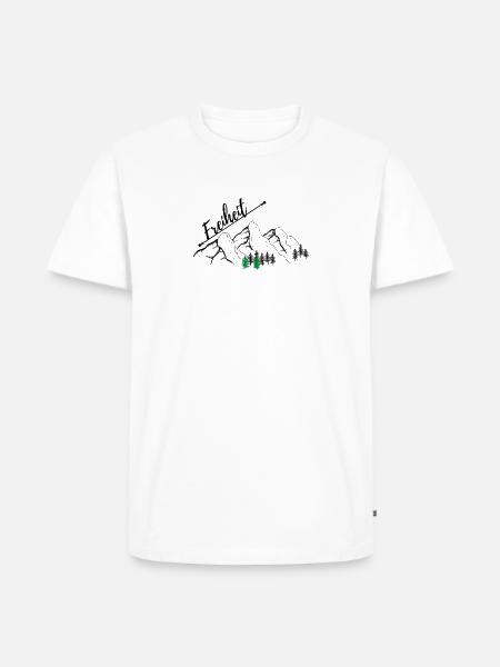 freiheit - Männer Premium Bio T-Shirt - Weiß