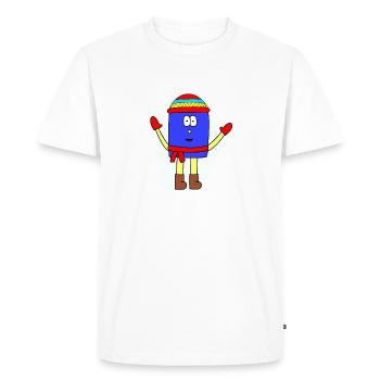 Conception du mutisme hivernal - T-shirt Premium bio Homme - blanc - Devant - Nico (187cm)