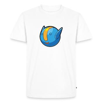 Astro ball - robot bleu - T-shirt Premium bio Homme - blanc - Devant - Nico (187cm)