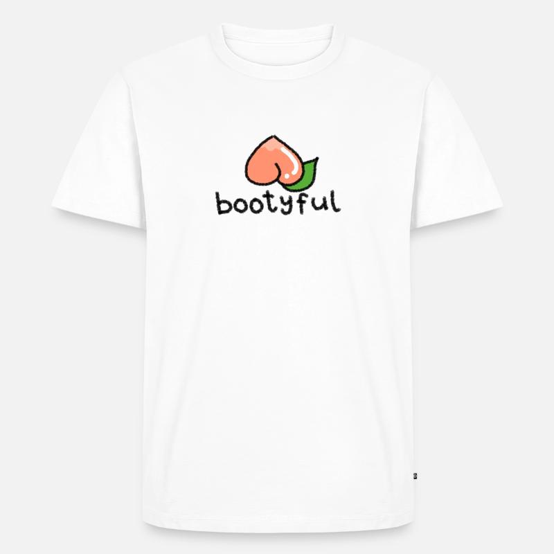 bootyful - Männer Premium Bio T-Shirt - Weiß