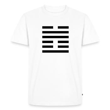 17 Sui - The Succession (Hexagram) - Men's Premium Organic T-Shirt - white - Front - Nico (187cm)