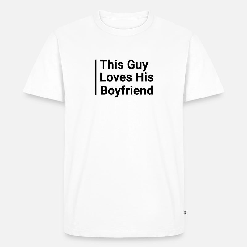 This Guy B/W black - Männer Premium Bio T-Shirt - Weiß