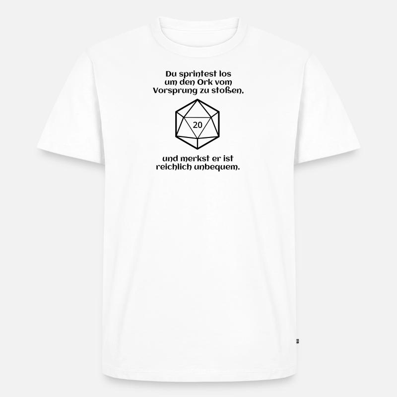 W20 - Ork - Rammen - Pech - Männer Premium Bio T-Shirt - Weiß