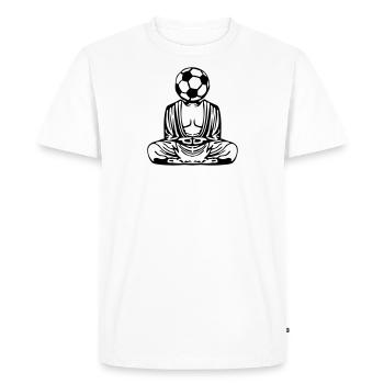 Fußball-Fußball Buddha Buddha Zen-Meister - Männer Premium Bio T-Shirt - Weiß - Vorne - Nico (187cm)