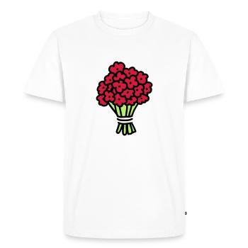 Bouquet 3 - T-shirt Premium bio Homme - blanc - Devant - Nico (187cm)