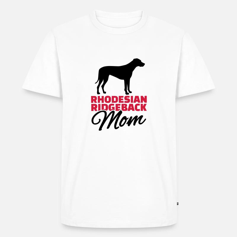 Rhodesian Ridgeback - Männer Premium Bio T-Shirt - Weiß