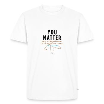 You matter - T-shirt Premium bio Homme - blanc - Devant - Nico (187cm)
