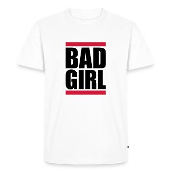 Strip Bad Girl - Men's Premium Organic T-Shirt - white - Front - Nico (187cm)