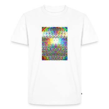 Hibou psychique - T-shirt Premium bio Homme - blanc - Devant - Nico (187cm)