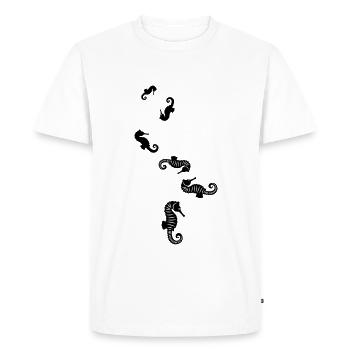 Hippocampe - T-shirt Premium bio Homme - blanc - Devant - Nico (187cm)