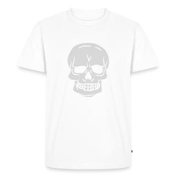 Design Skull Horror Halloween - T-shirt Premium bio Homme - blanc - Devant - Nico (187cm)