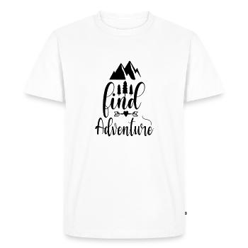 Adventure Fund - Men's Premium Organic T-Shirt - white - Front - Nico (187cm)