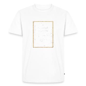Légende depuis 1973 - Édition Limitée 50e anniversaire - T-shirt Premium bio Homme - blanc - Devant - Nico (187cm)