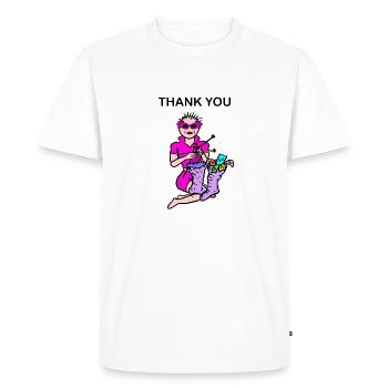 Money - Men's Premium Organic T-Shirt - white - Front - Nico (187cm)