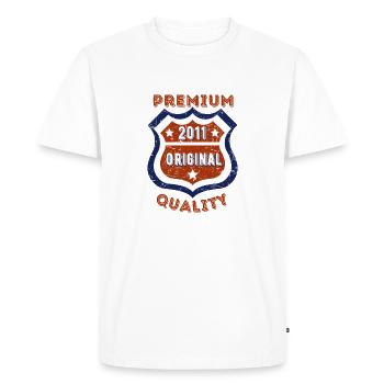 Premium Quality 2011 - Men's Premium Organic T-Shirt - white - Front - Nico (187cm)