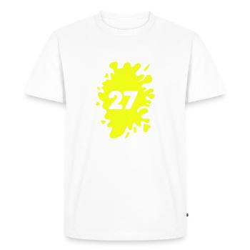 Blob 27 - T-shirt Premium bio Homme - blanc - Devant - Nico (187cm)