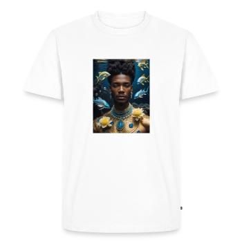 Seigneur de l’Océan - T-shirt Premium bio Homme - blanc - Devant - Nico (187cm)