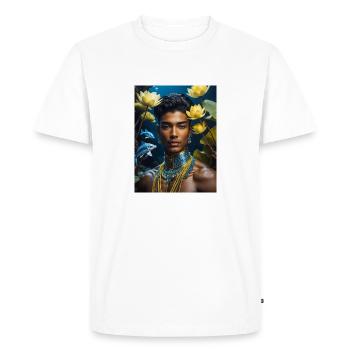 Seigneur de l’Océan - T-shirt Premium bio Homme - blanc - Devant - Nico (187cm)