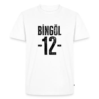 Bingöl 12 – Fierté de la diversité et de la culture - T-shirt Premium bio Homme - blanc - Devant - Nico (187cm)