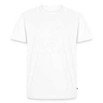 Icône d’ancre - T-shirt Premium bio Homme - blanc - Devant - Nico (187cm)