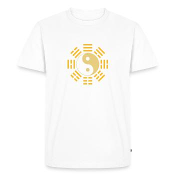 Bagua - Men's Premium Organic T-Shirt - white - Front - Nico (187cm)