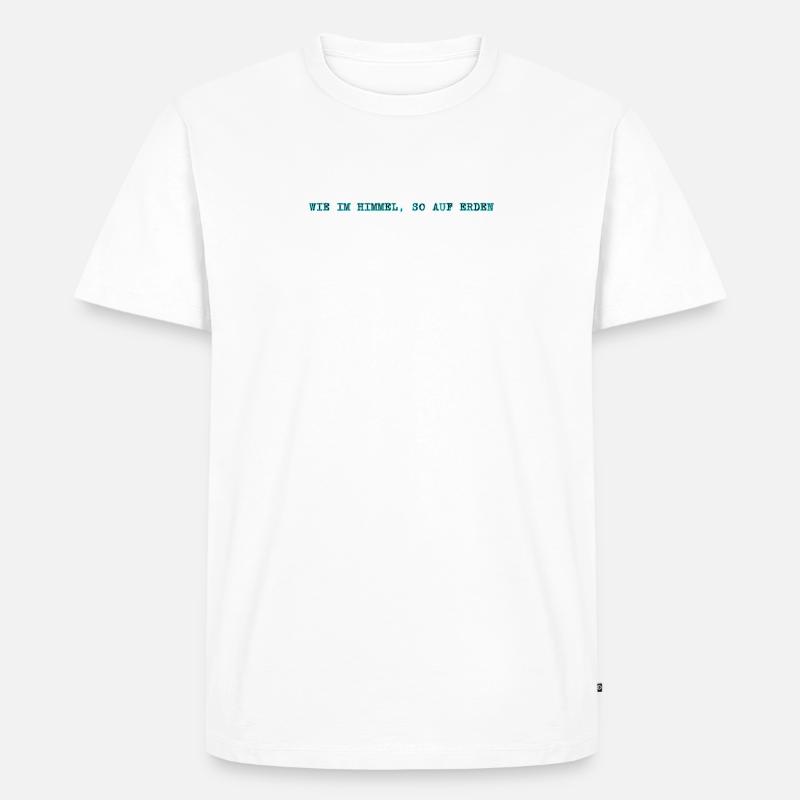 Das Vaterunser - Männer Premium Bio T-Shirt - Weiß