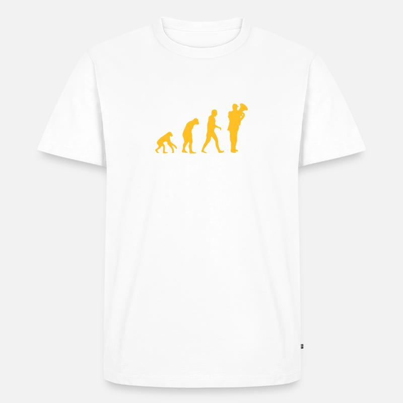 tuba evolution - T-shirt Premium bio Homme - blanc