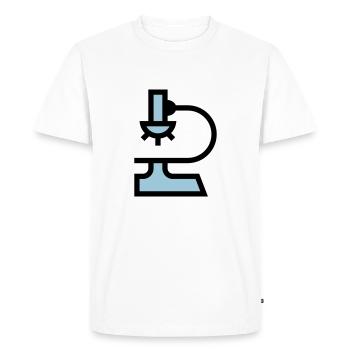 Laboratory microscope - Men's Premium Organic T-Shirt - white - Front - Nico (187cm)