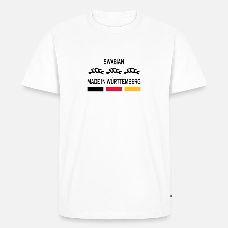 Made in Württemberg - Männer Premium Bio T-Shirt - Weiß
