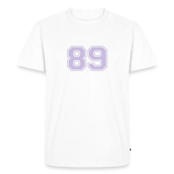 89 - T-shirt Premium bio Homme - blanc - Devant - Nico (187cm)