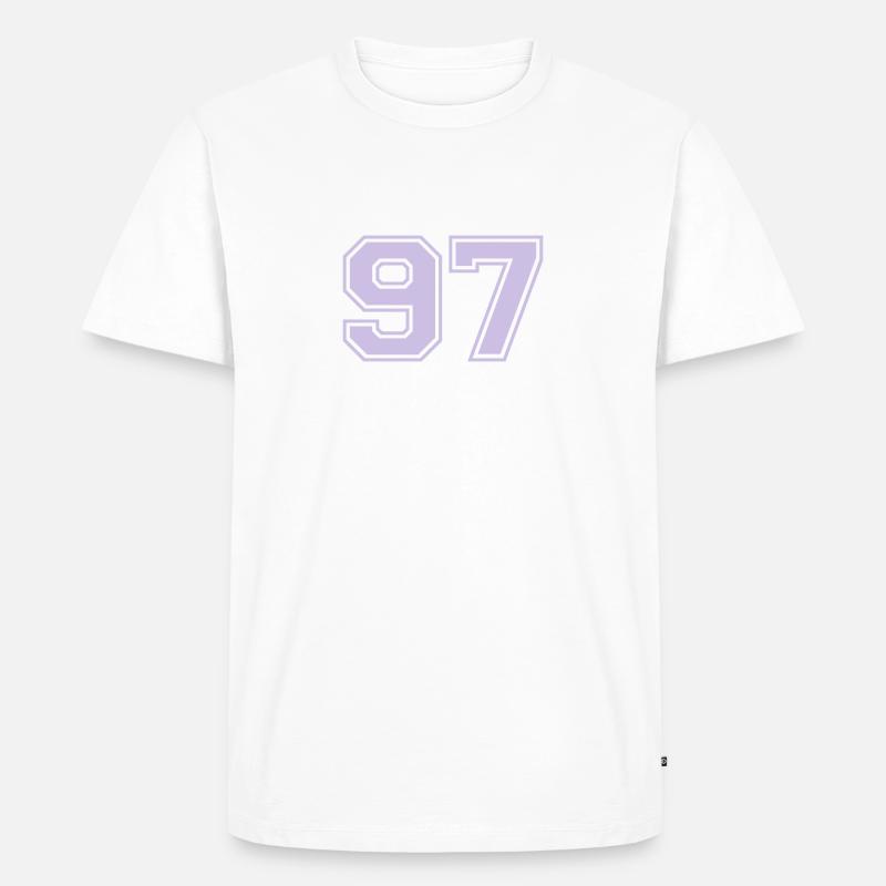 97 - Männer Premium Bio T-Shirt - Weiß