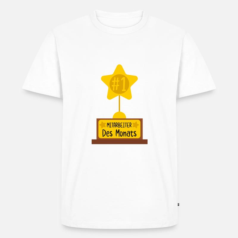 Mitarbeiter des Monats - Männer Premium Bio T-Shirt - Weiß