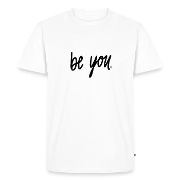 Être toi - T-shirt Premium bio Homme - blanc - Devant - Nico (187cm)
