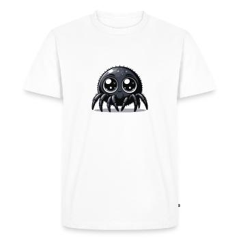 Araignée - T-shirt Premium bio Homme - blanc - Devant - Nico (187cm)