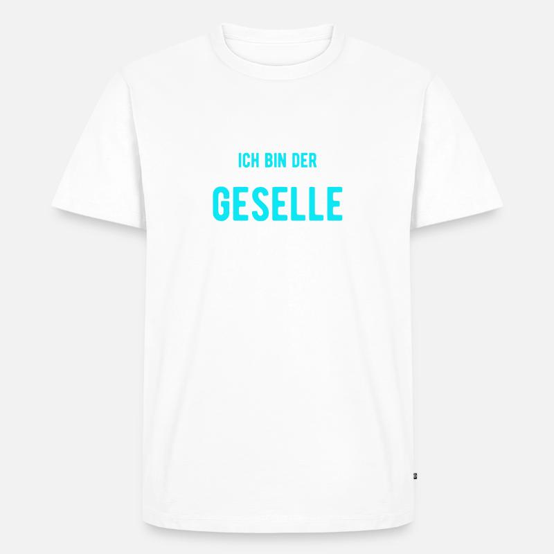 ich bin der Geselle - Männer Premium Bio T-Shirt - Weiß