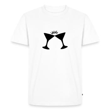 Bowl - T-shirt Premium bio Homme - blanc - Devant - Nico (187cm)