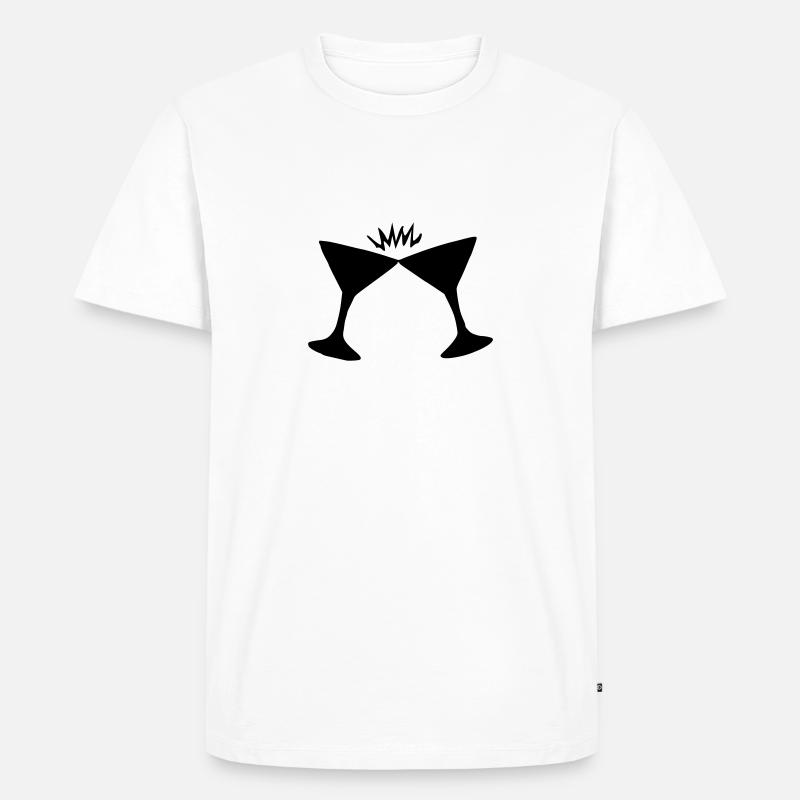 prost - Männer Premium Bio T-Shirt - Weiß