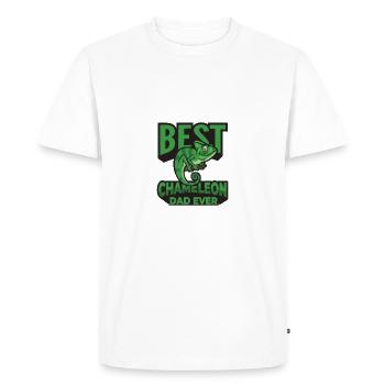 Caméléon - T-shirt Premium bio Homme - blanc - Devant - Nico (187cm)